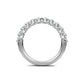 Smyth Signature Round Diamond Single Shared Prong Anniversary Band