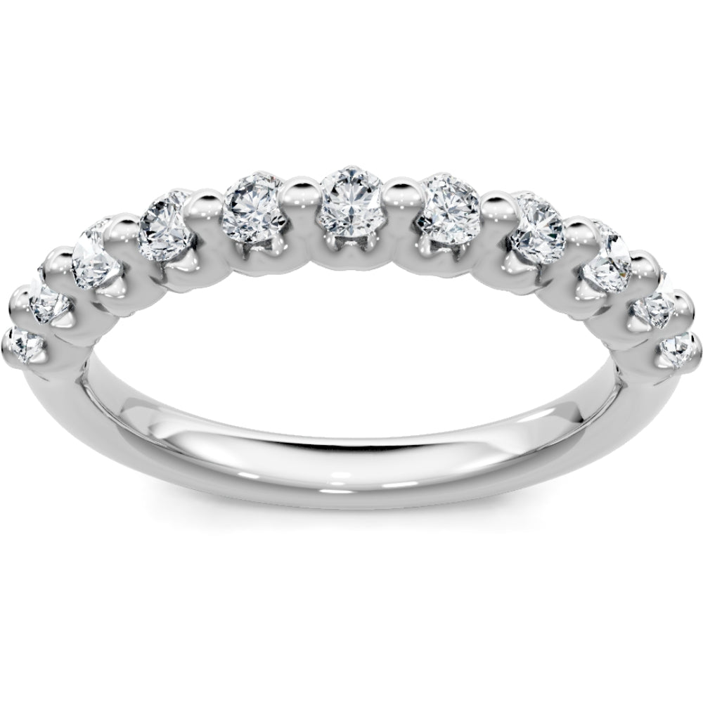 14k Gold Diamond Wedding Band