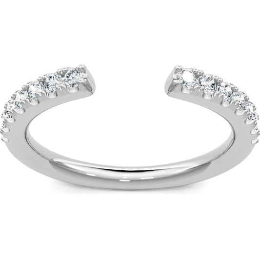 14k Gold Open Top Diamond Band