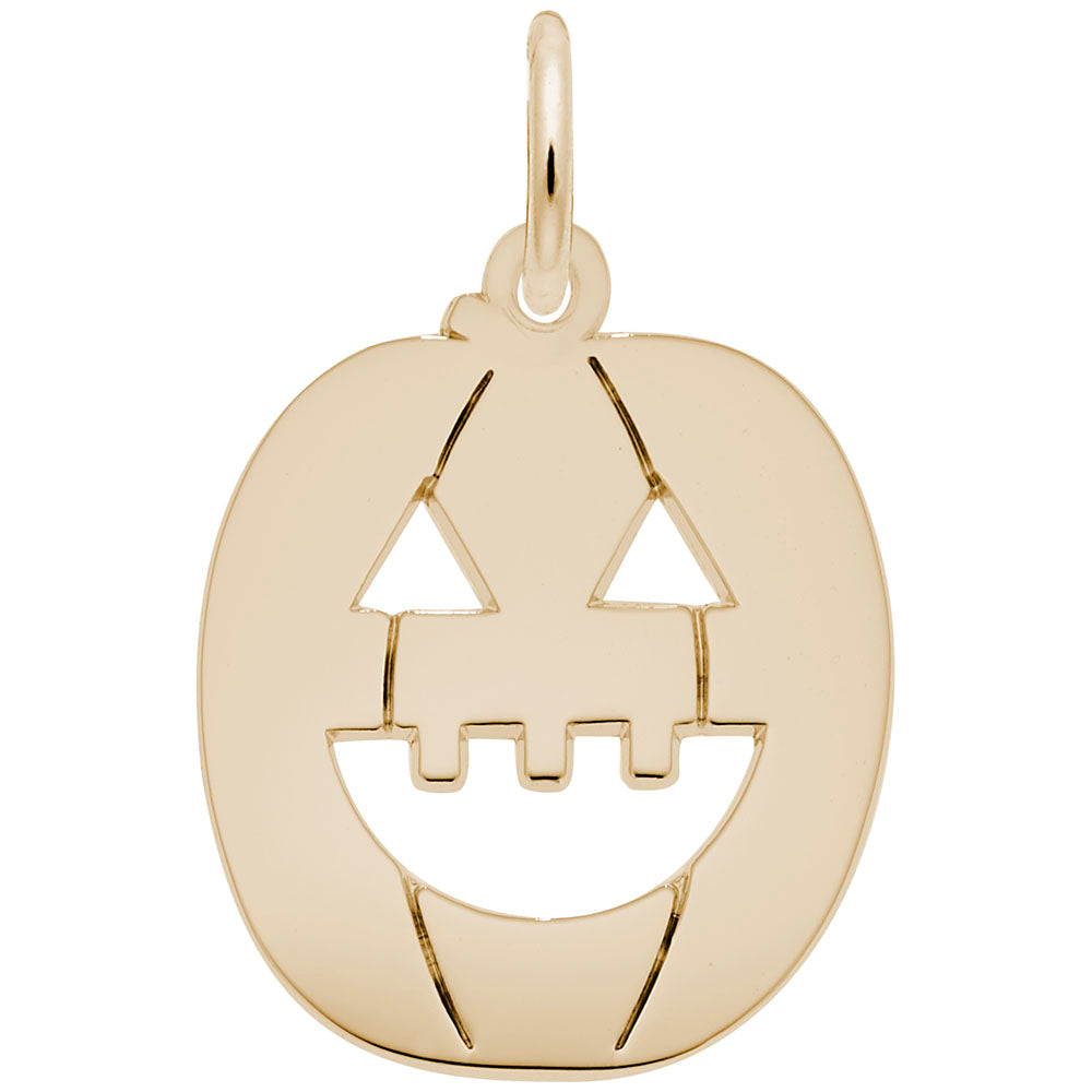 RQC 7717 Flat Jack O' Lantern Charm