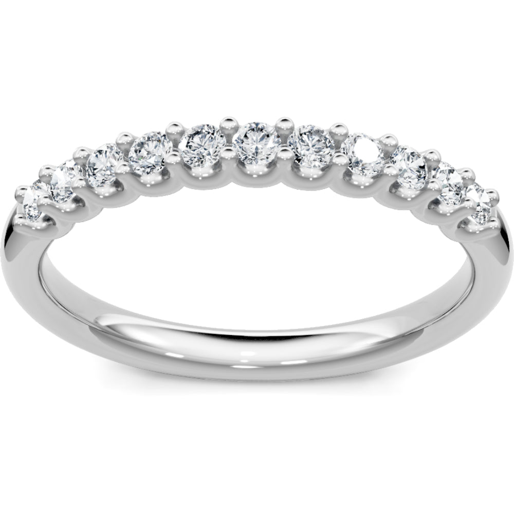 14k Gold Diamond Wedding Band