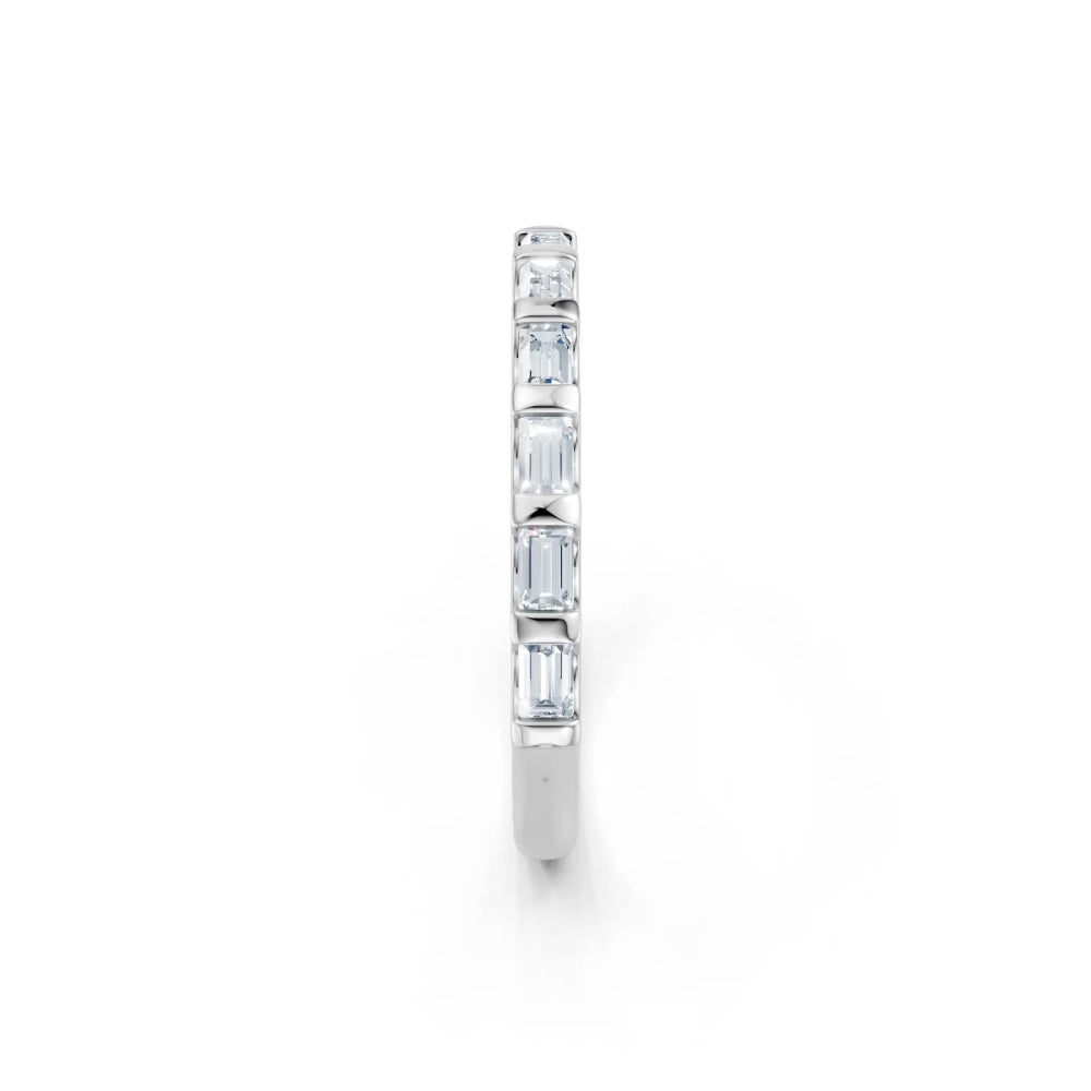 Diamond earring on a white background