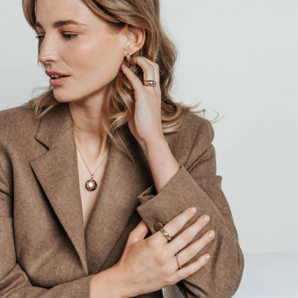 Ti Sento Stardust Hoop Earrings