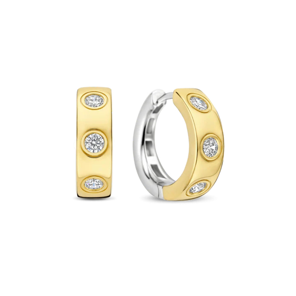 Ti Sento 18k Gold-Plated Hoop Earrings