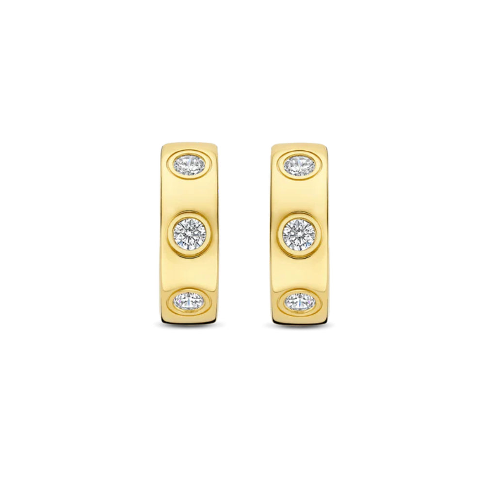 Ti Sento 18k Gold-Plated Hoop Earrings