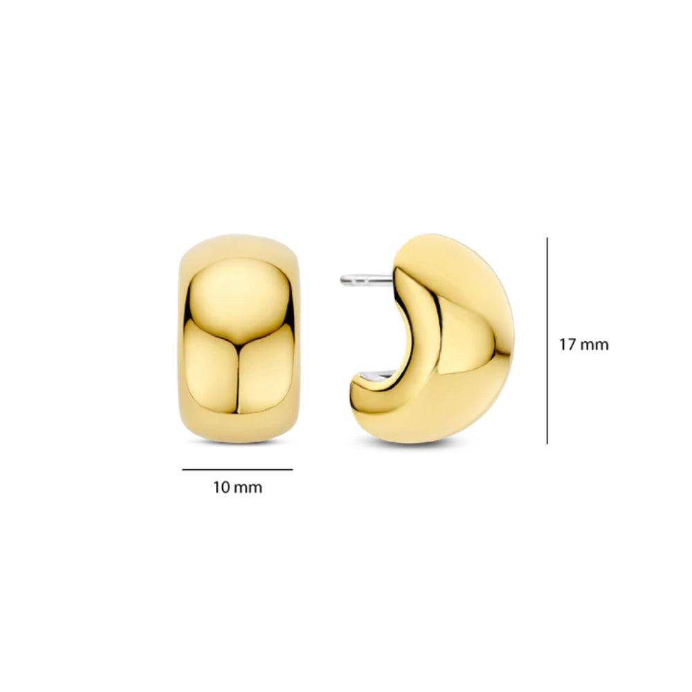 Ti Sento 18k Gold-Plated Statement Hoop Earrings
