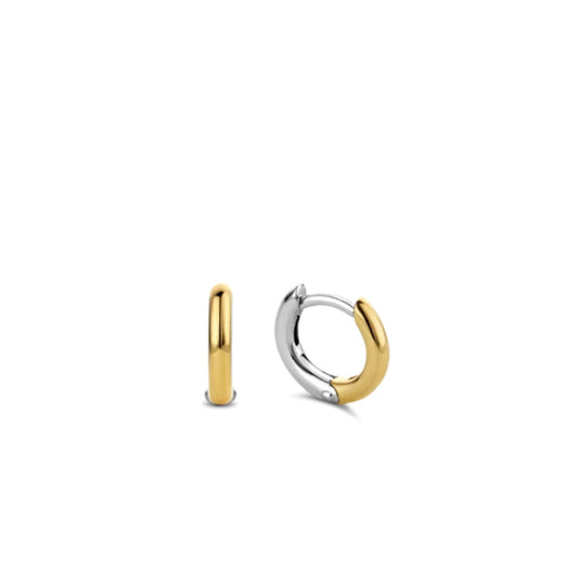 Ti Sento Two-Tone Huggie Hoop Earrings