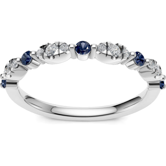 14k Sapphire and Diamond Ring