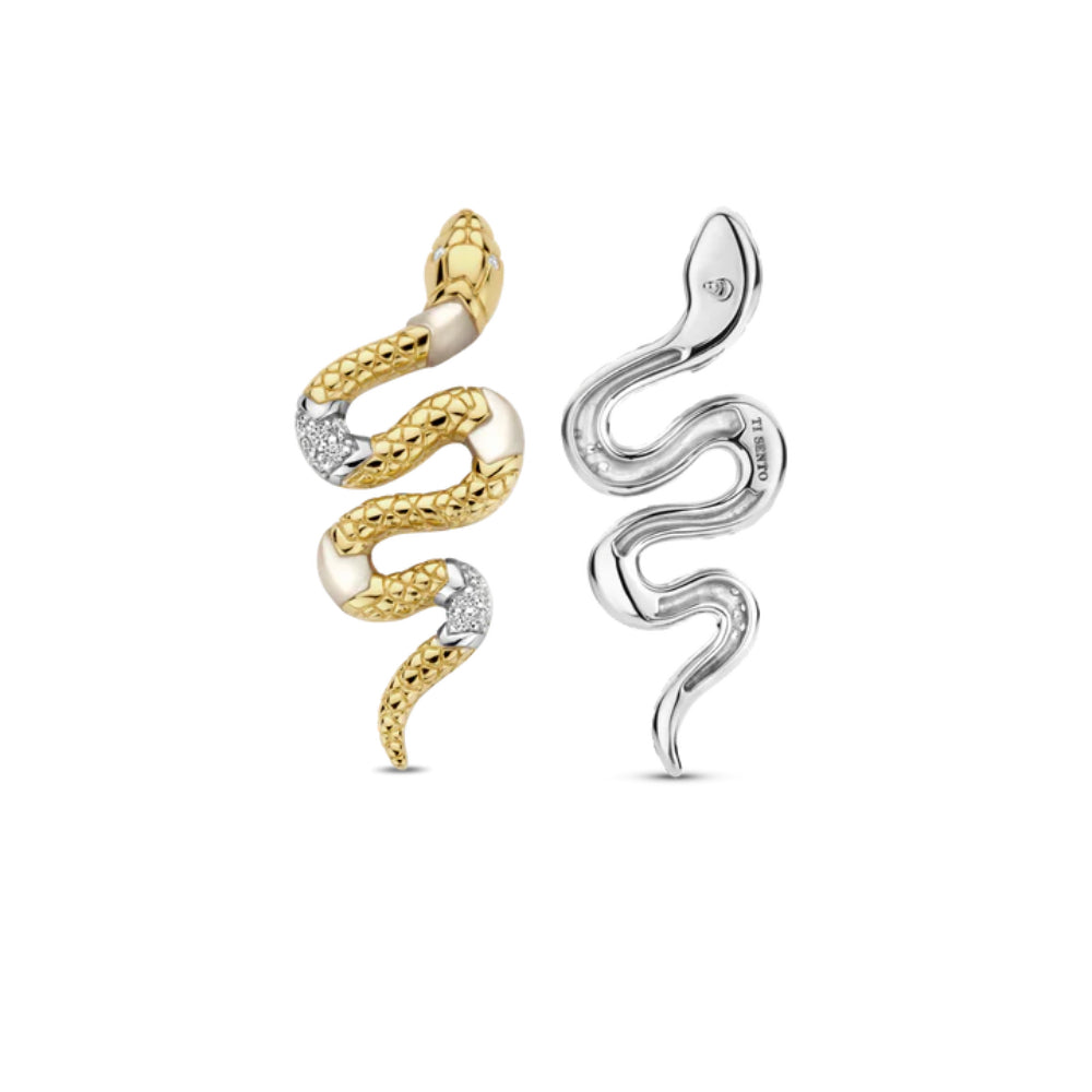 Ti Sento Snake Drop Earrings