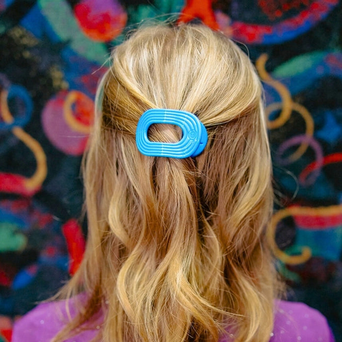 TELETIES Flat Round Hair Clip - Miami Vice