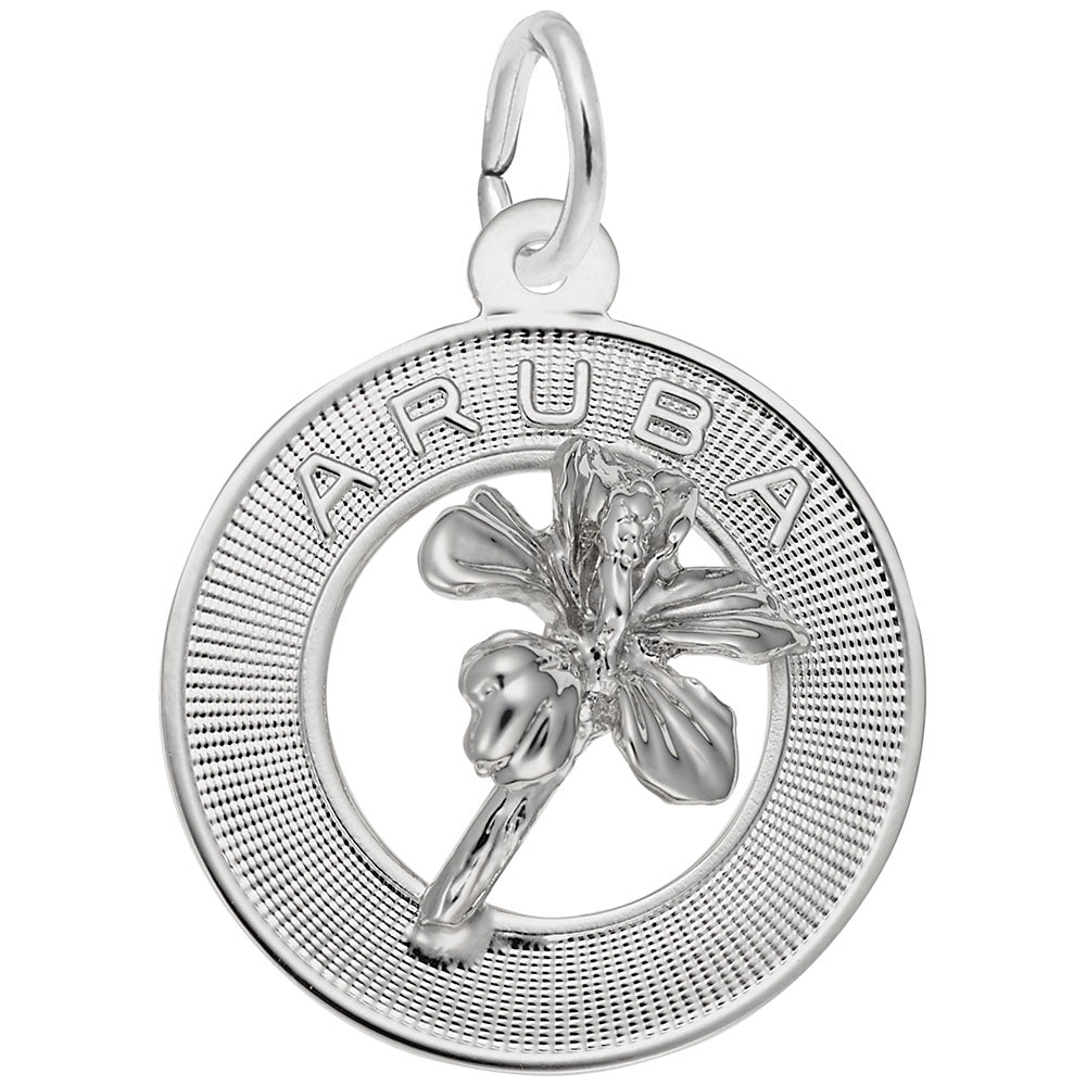 RQC 7842 Aruba Hibiscus Ring Charm