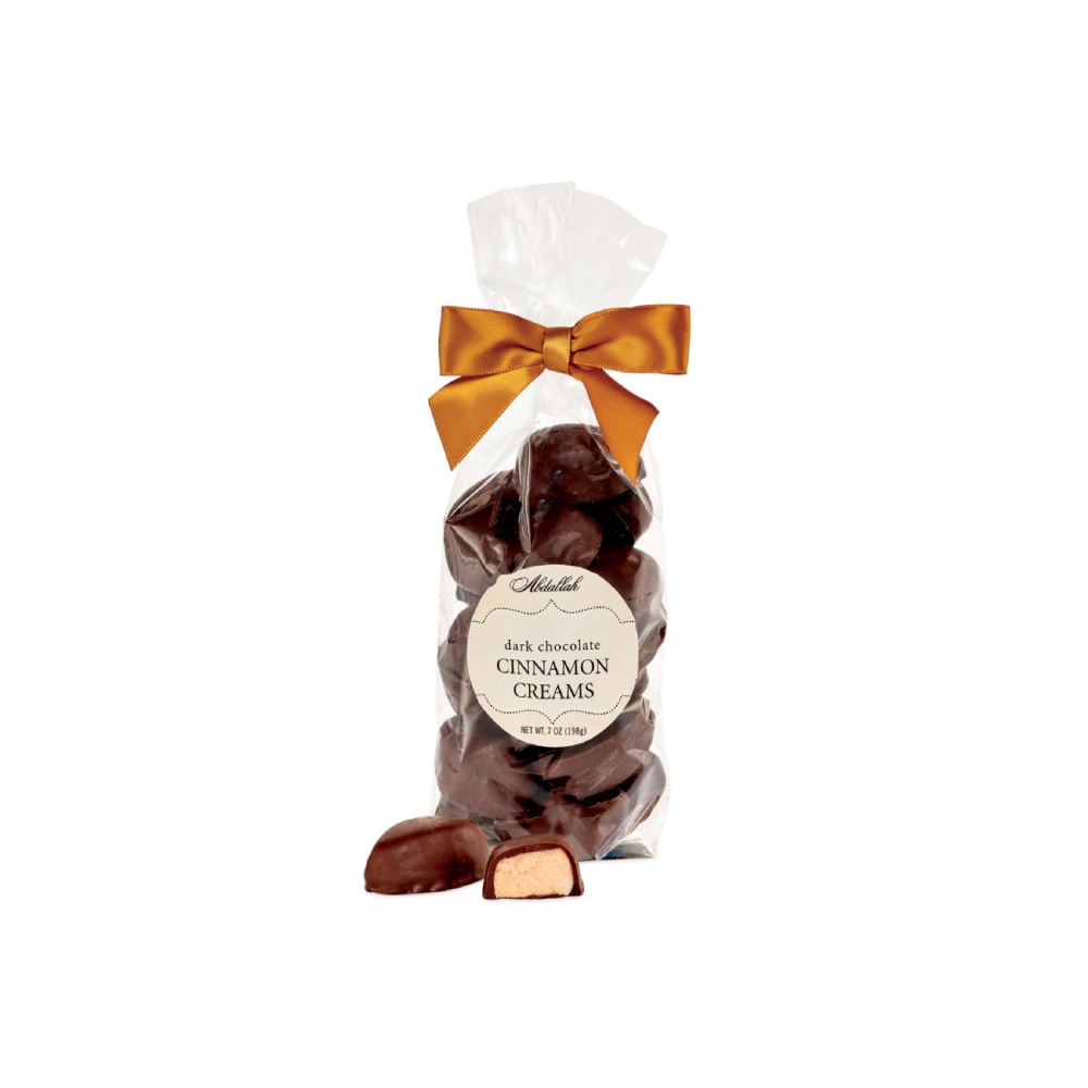 Abdallah Candies 8 oz Bag of Dark Chocolate Cinnamon Creams