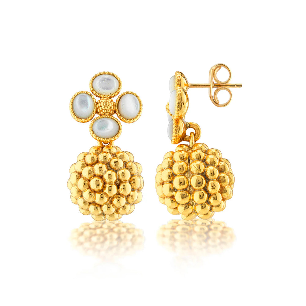 Capucine De Wulf Berry Clover Drop Earrings