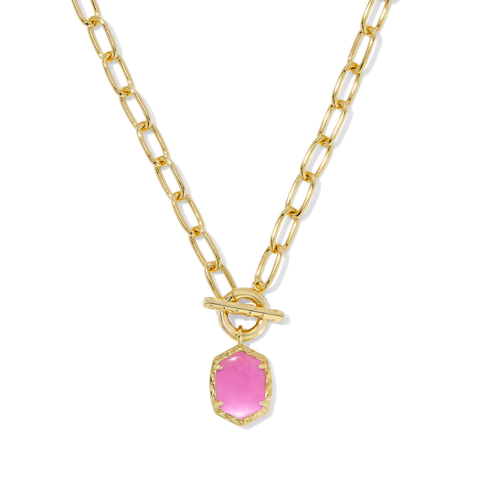 Kendra Scott Daphne Link and Chain Necklace in Gold Azalea Illusion