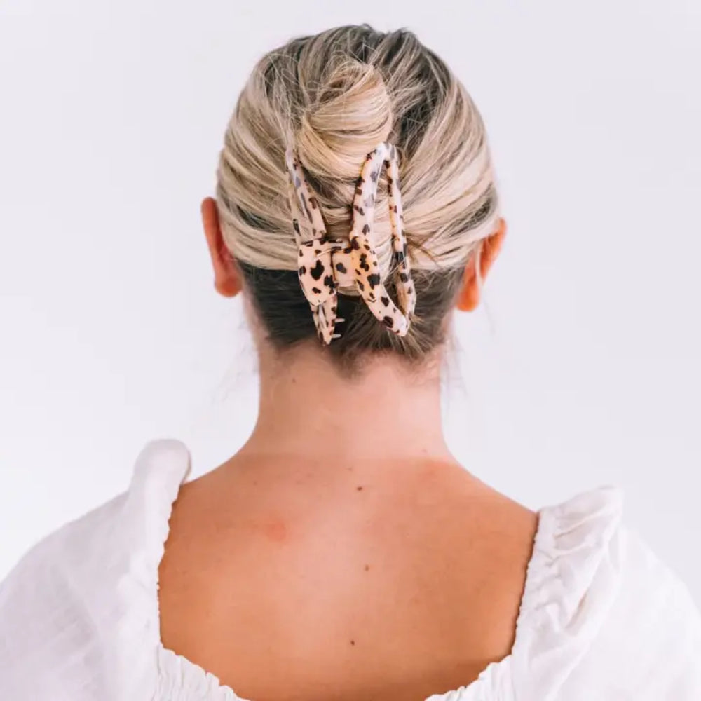 TELETIES Open Blonde Tortoise Hair Clip