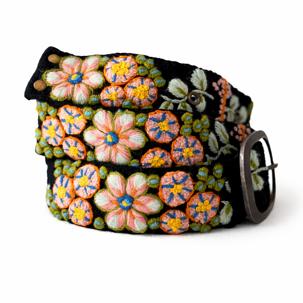 Jenny Krauss Southwest Walkabout Embroidered Wool Belt