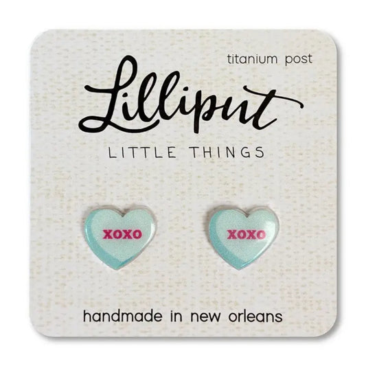 Lilliput Little Things Conversation Heart Earrings