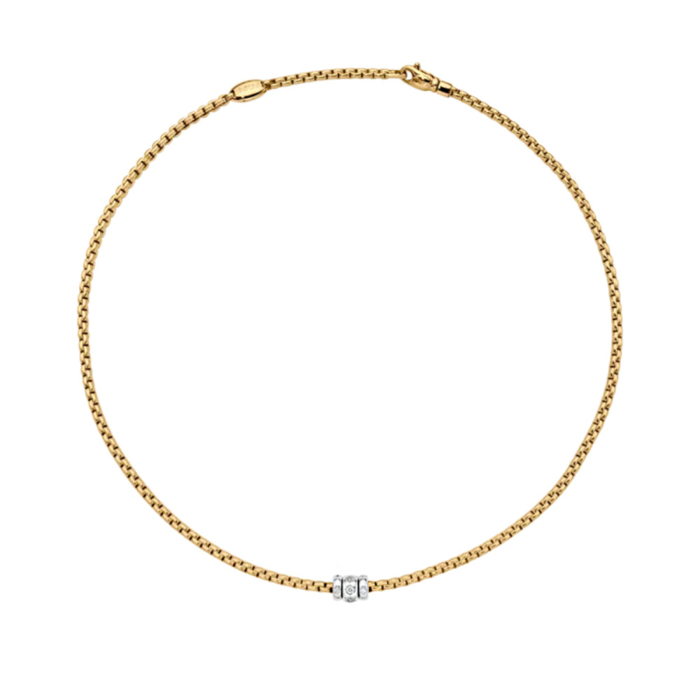 Fope 18k Two-Tone Eka Diamond Necklace
