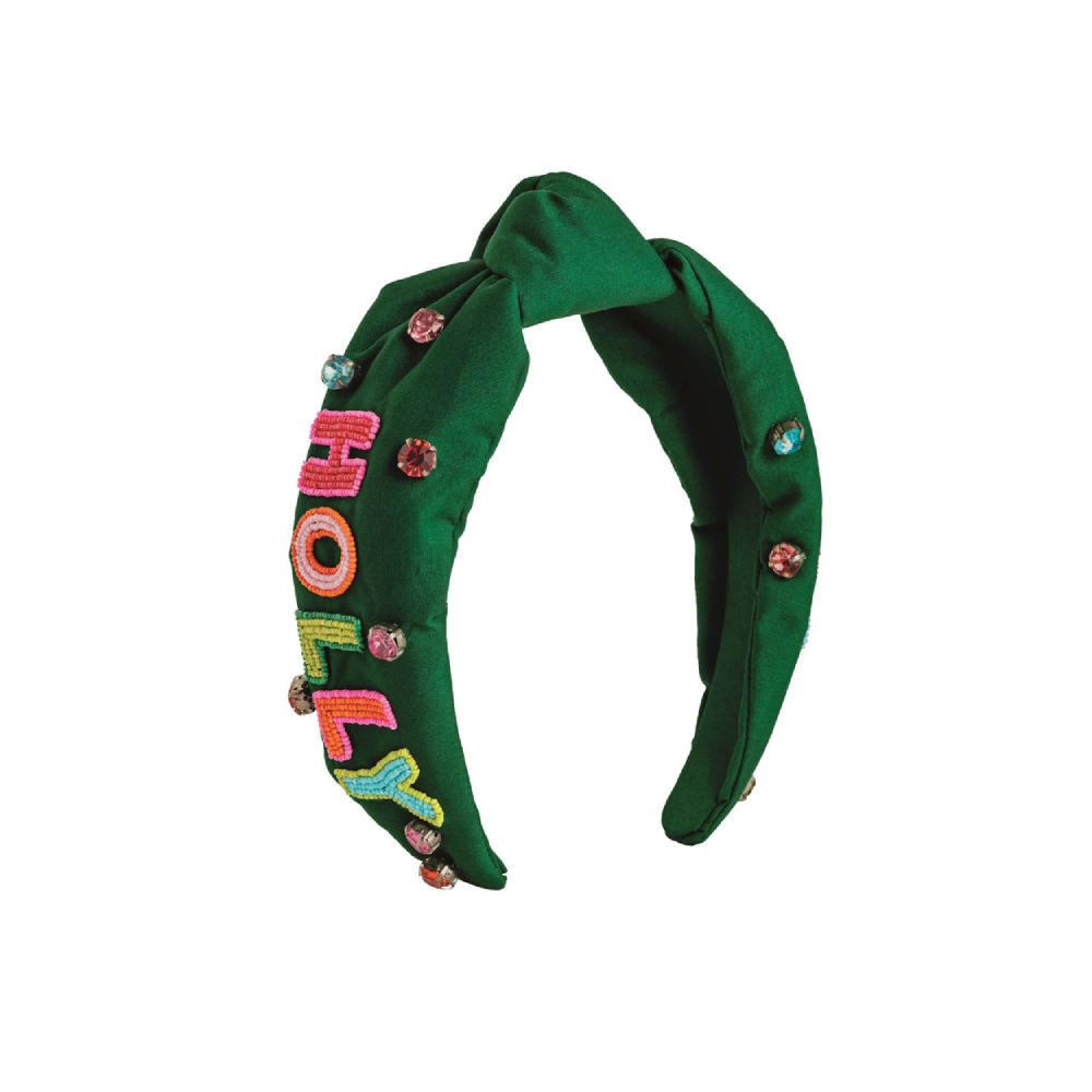Mud Pie Holiday Beaded Headband