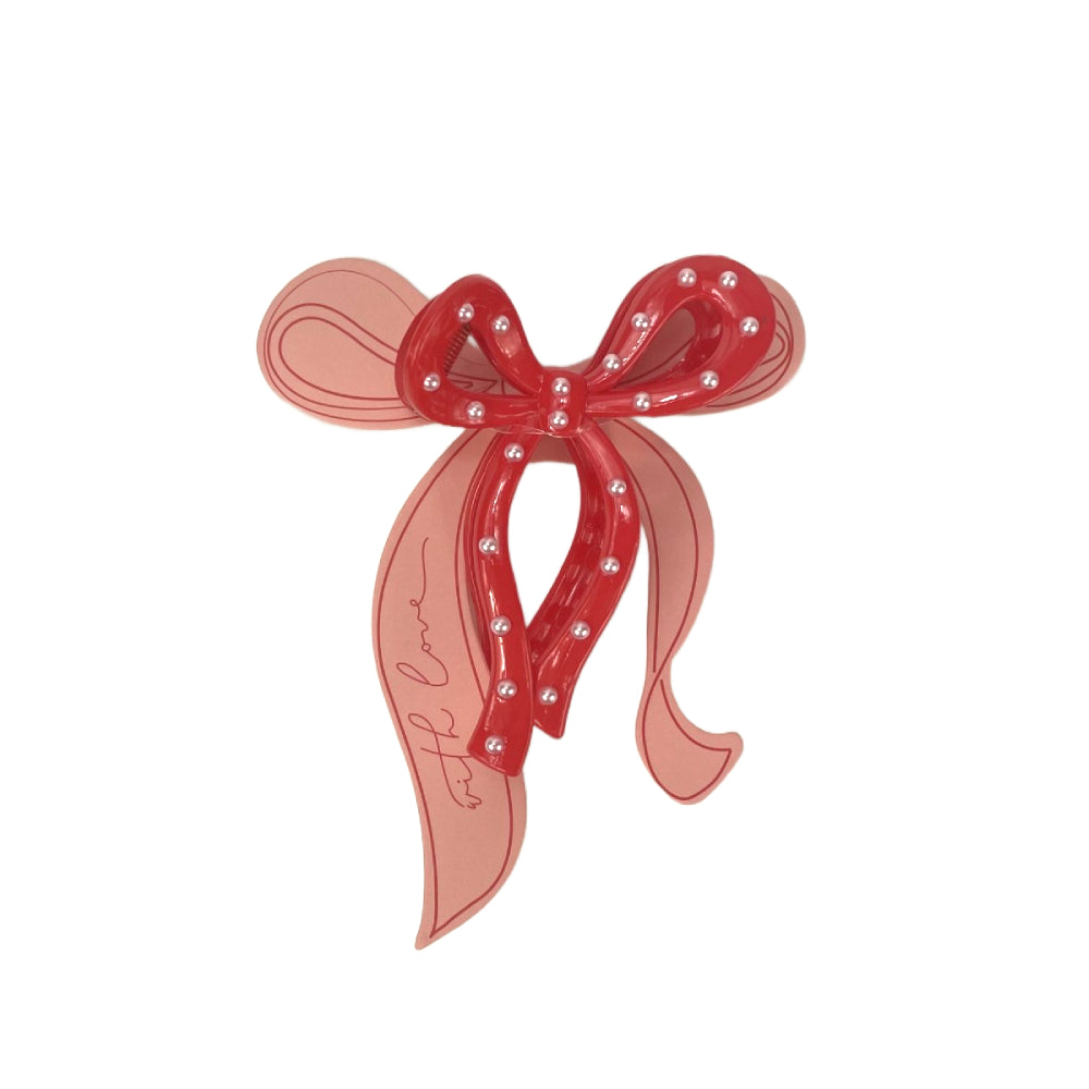 Mud Pie Valentine's Bow Claw Clips