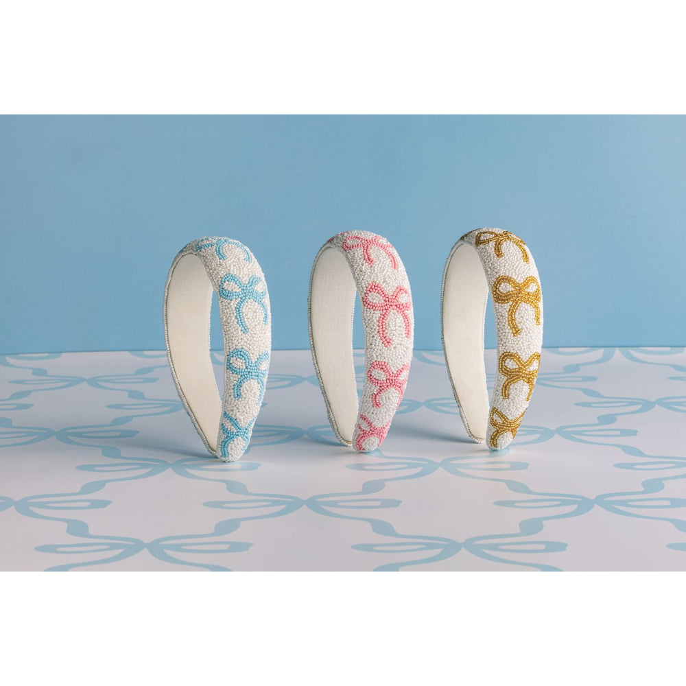 Mud Pie Bow Beaded Headbands
