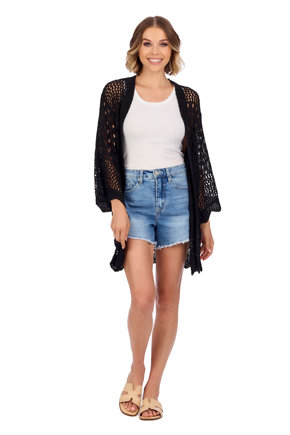 Mud Pie Jeanie Crochet Cardigan