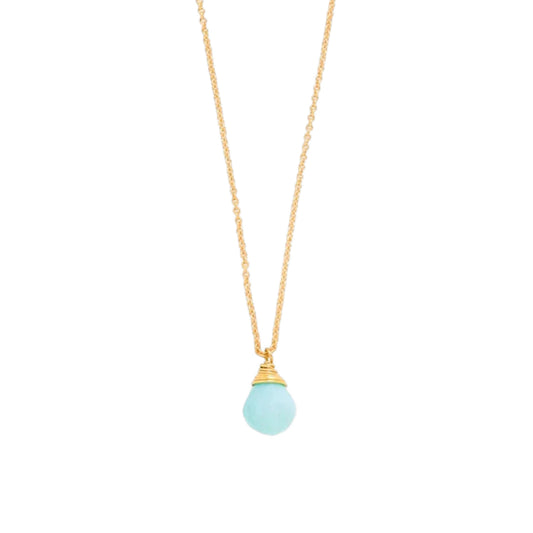 Spartina Sea La Vie Necklace 18" - Relax/Water Drop