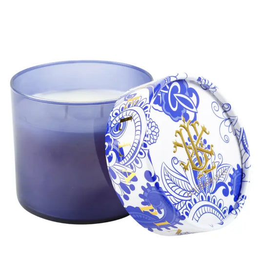 Lux Fragrances Citronella Pineapple 15 oz. 2-Wick Decorative Lid Candle