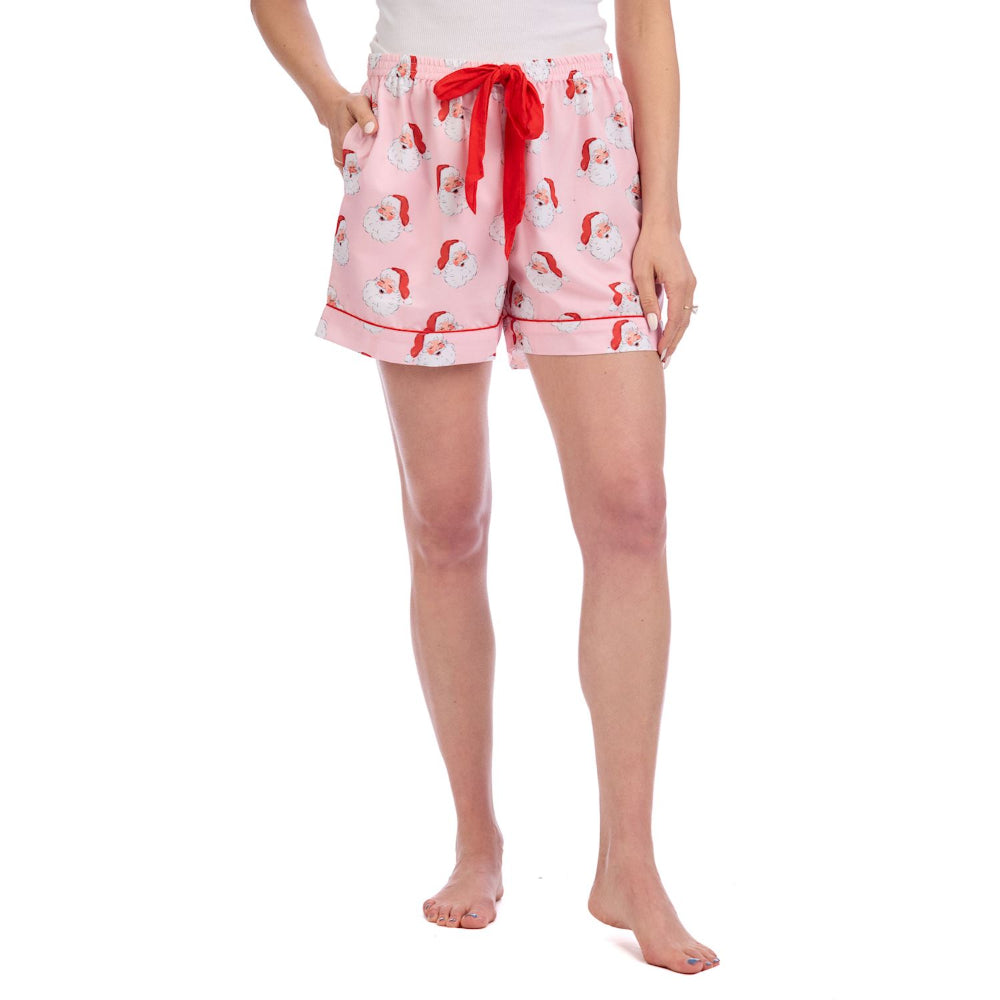 Mud Pie Santa Holiday Pajama Shorts