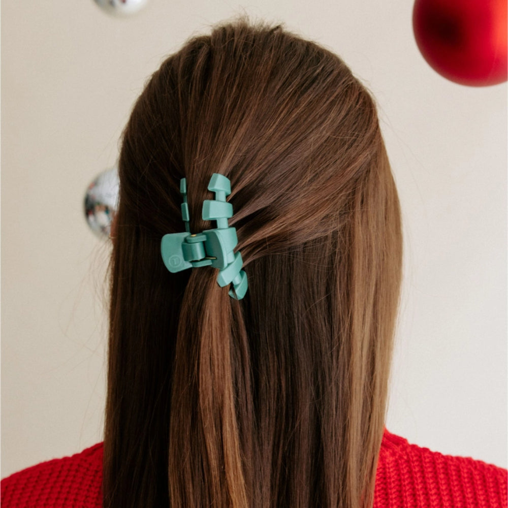 TELETIES Classic Small Hair Clip - Holiday 2025