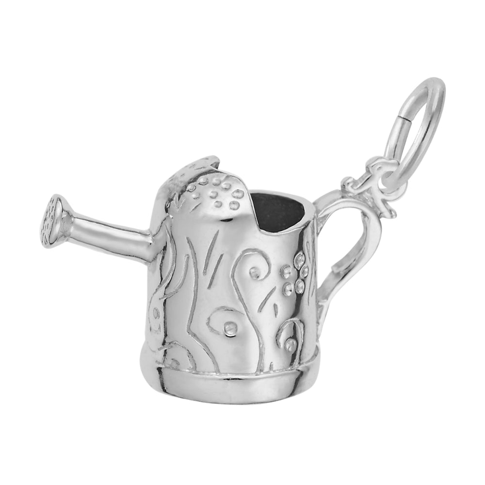 8174 Watering Can with Swirl Decor Charm