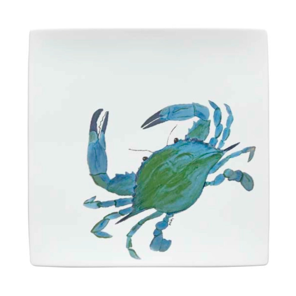 B McVan Designs Crab Square Platter