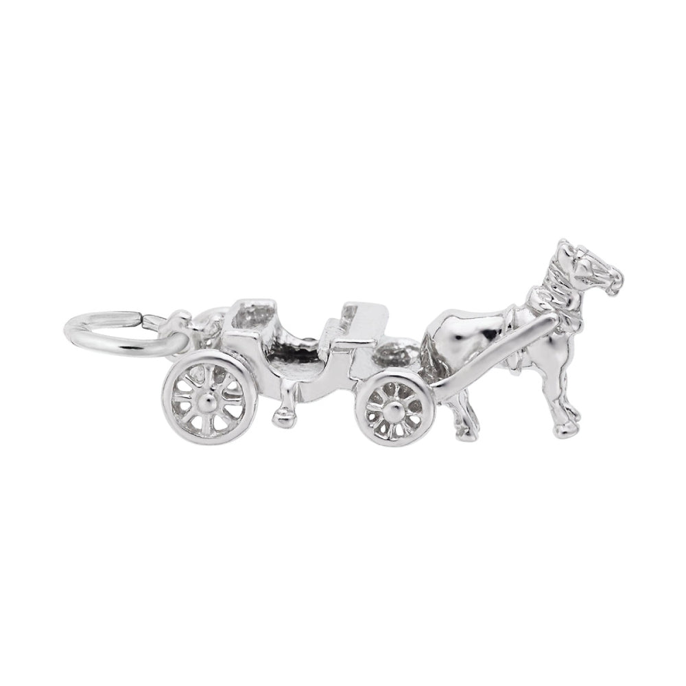 8214 Horse Drawn Carriage Charm