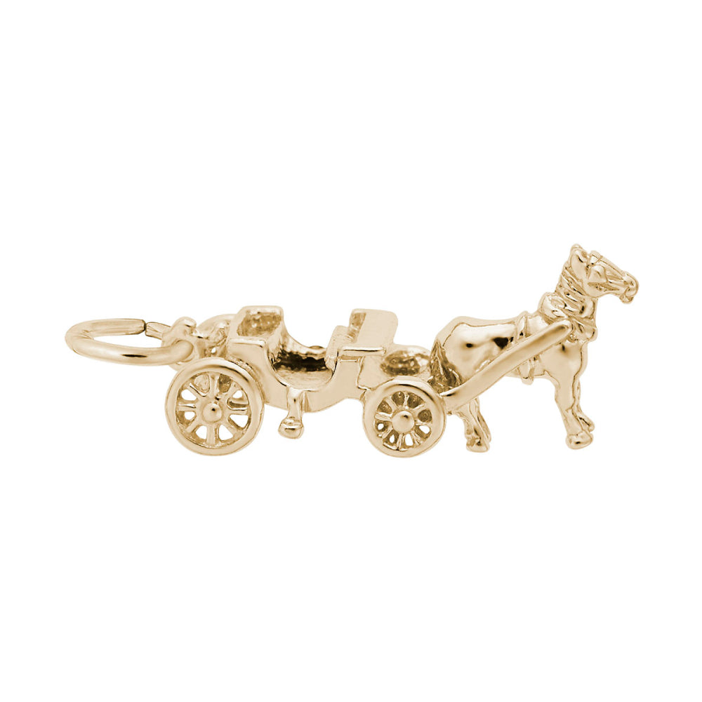 8214 Horse Drawn Carriage Charm