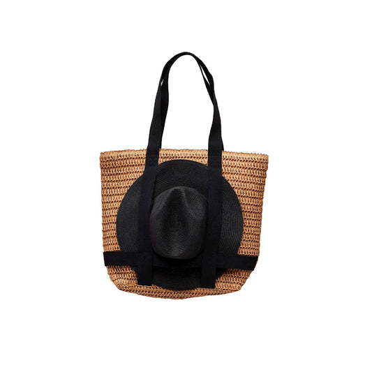 Mud Pie Hat & Tote Set