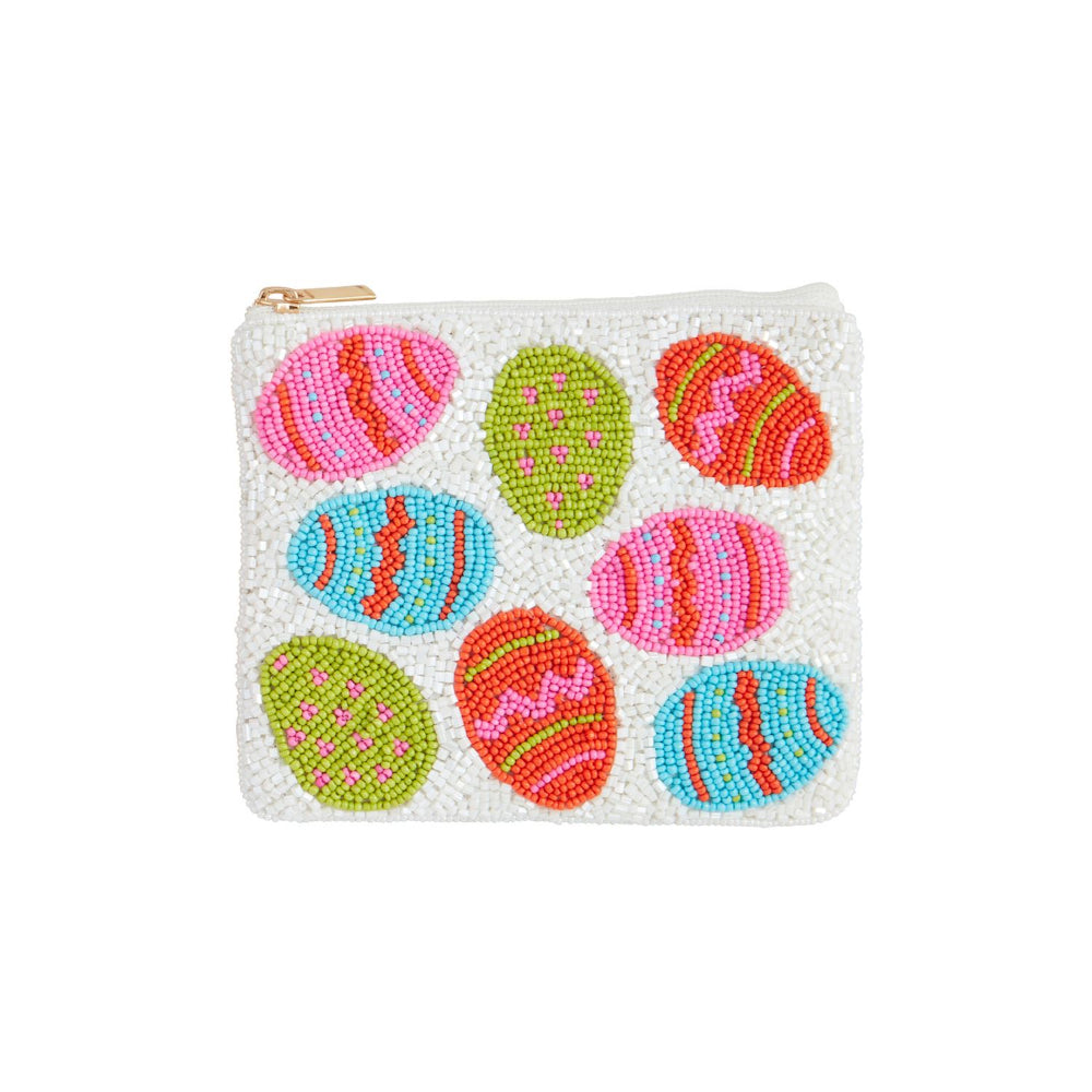 Mud Pie Easter Beaded Zipper Case