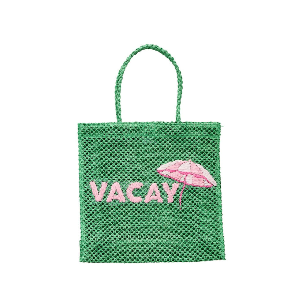 Mud Pie Woven Word Tote