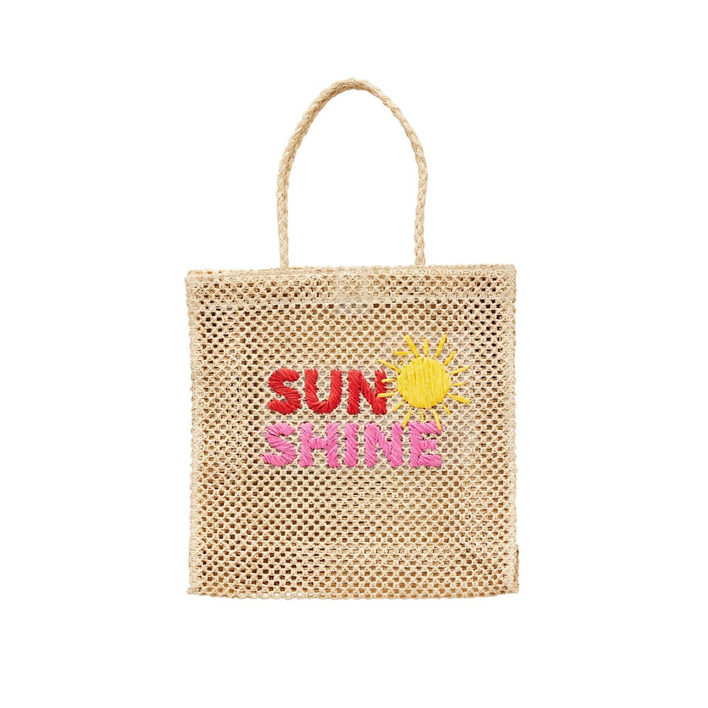 Mud Pie Woven Word Tote