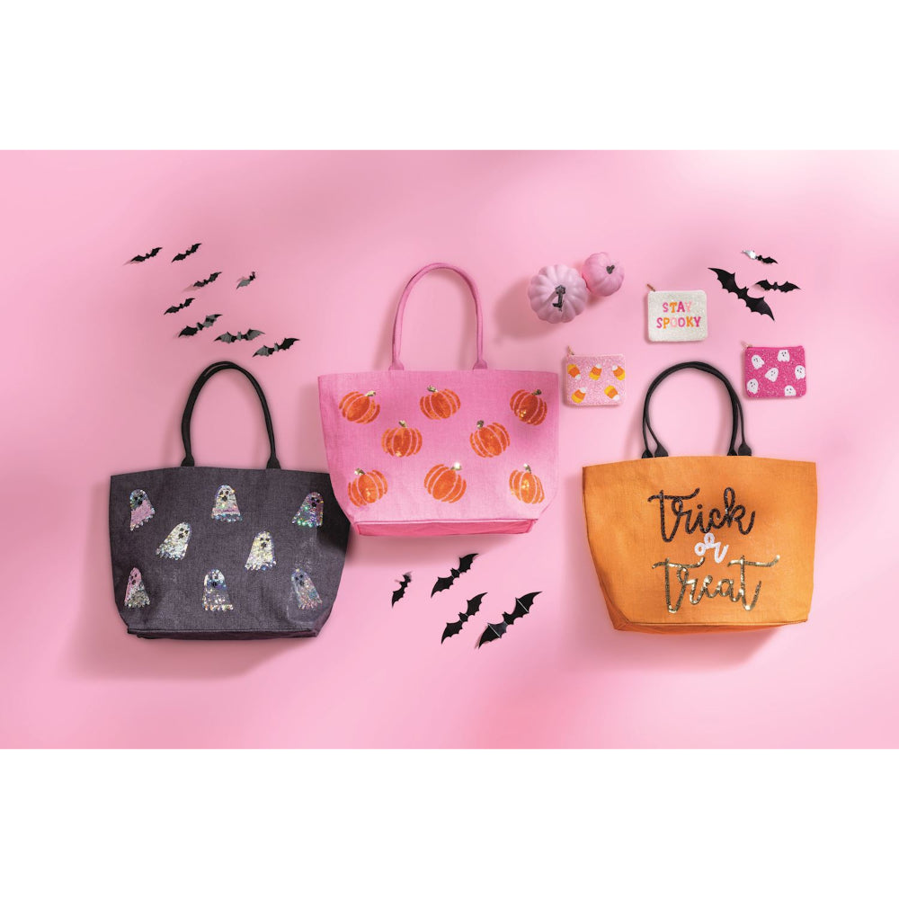 Mud Pie Halloween Sparkle Totes 2025