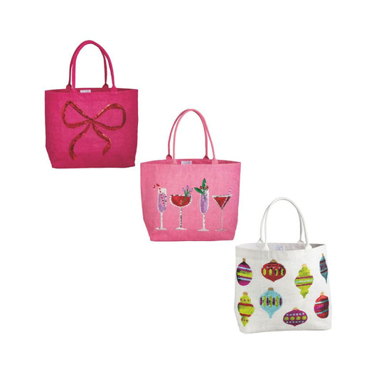 Mud Pie Holiday Sparkle Totes