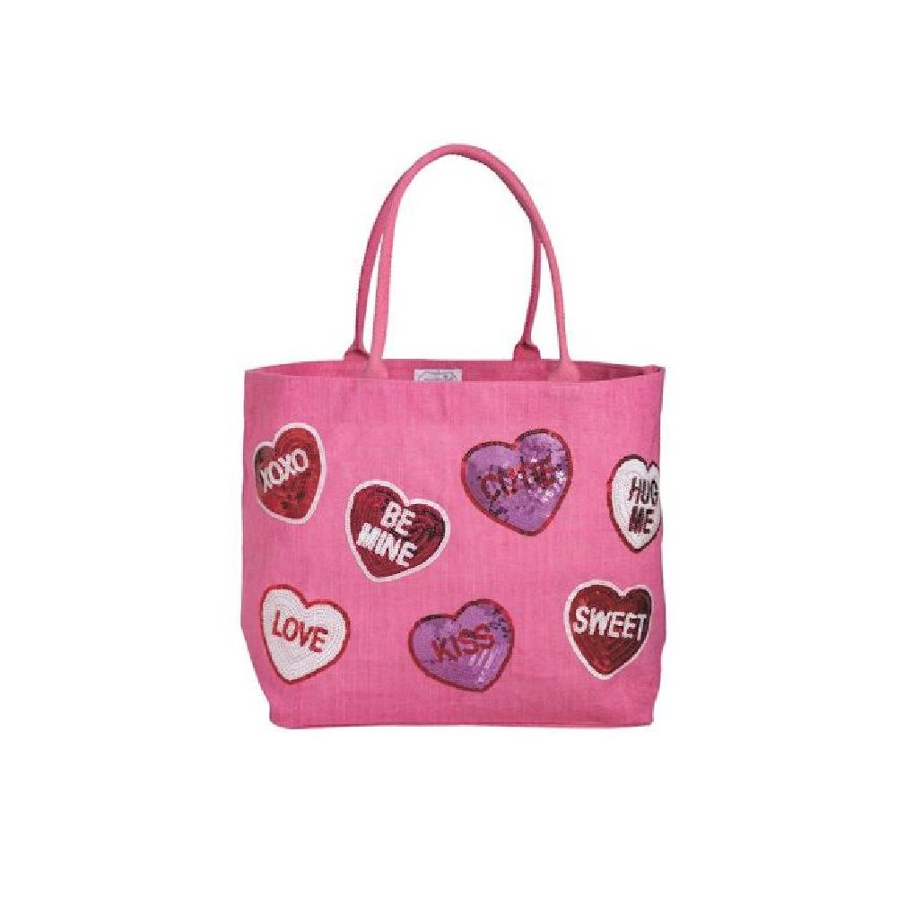 Mud Pie Valentine's Sparkle Totes