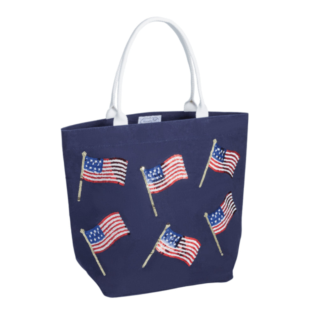 Mud Pie Americana Sparkle Totes