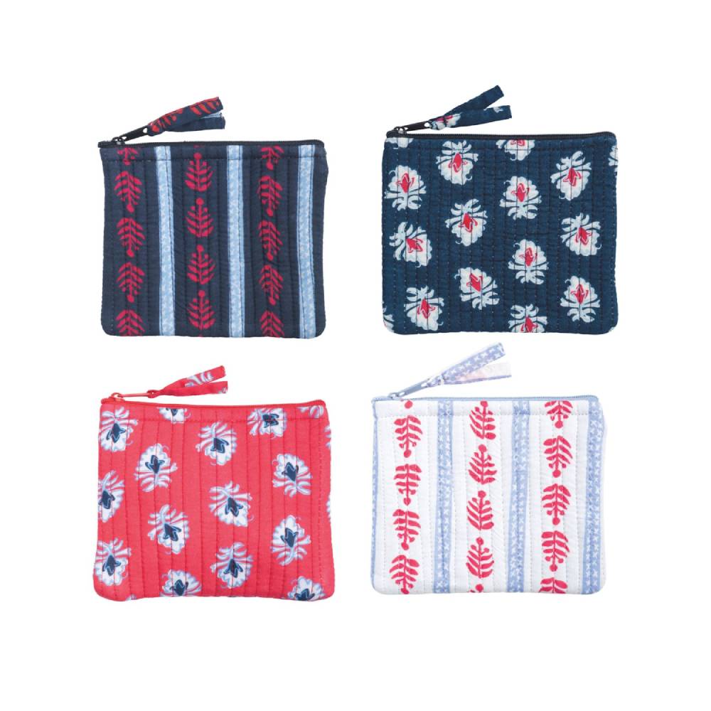 Mud Pie Americana Small Block Print Case