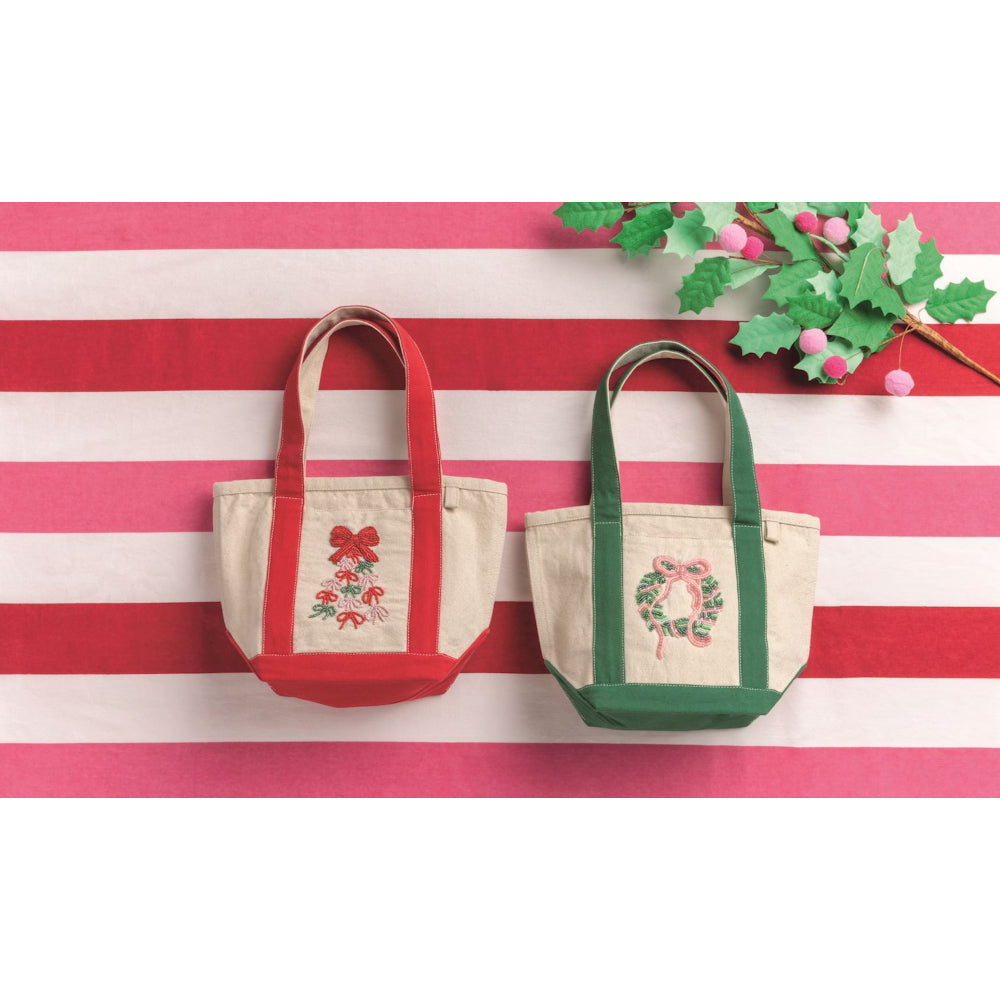 Mud Pie Holiday Beaded Mini Totes