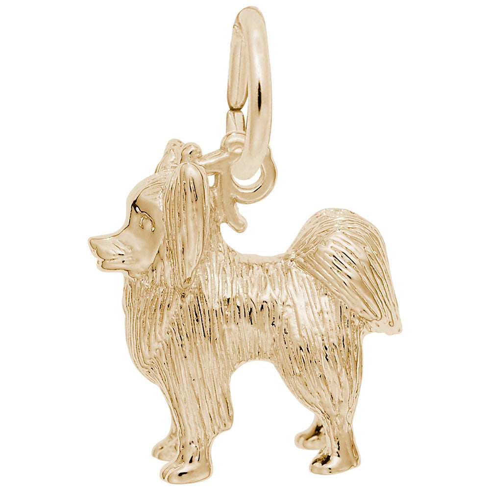 RQC 8233 Papillon Dog Charm