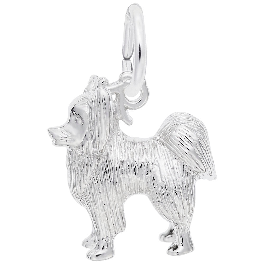 RQC 8233 Papillon Dog Charm