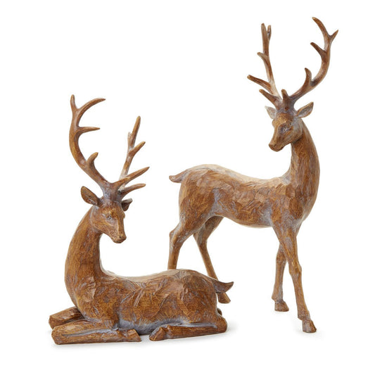 Two's Company Stylized Deer Decor-Sitting & Standing **In Store Pickup Only**