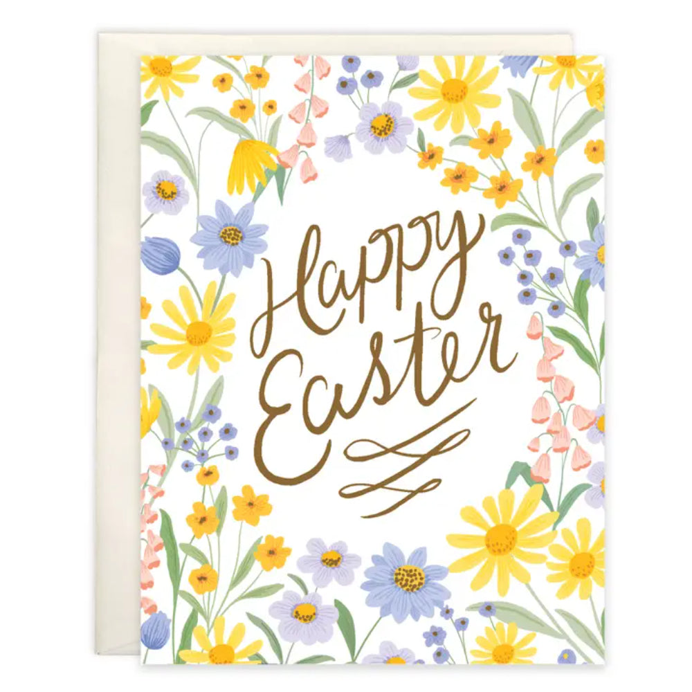 Gina B Designs Easter Greeting Card - Easter Wildflowers