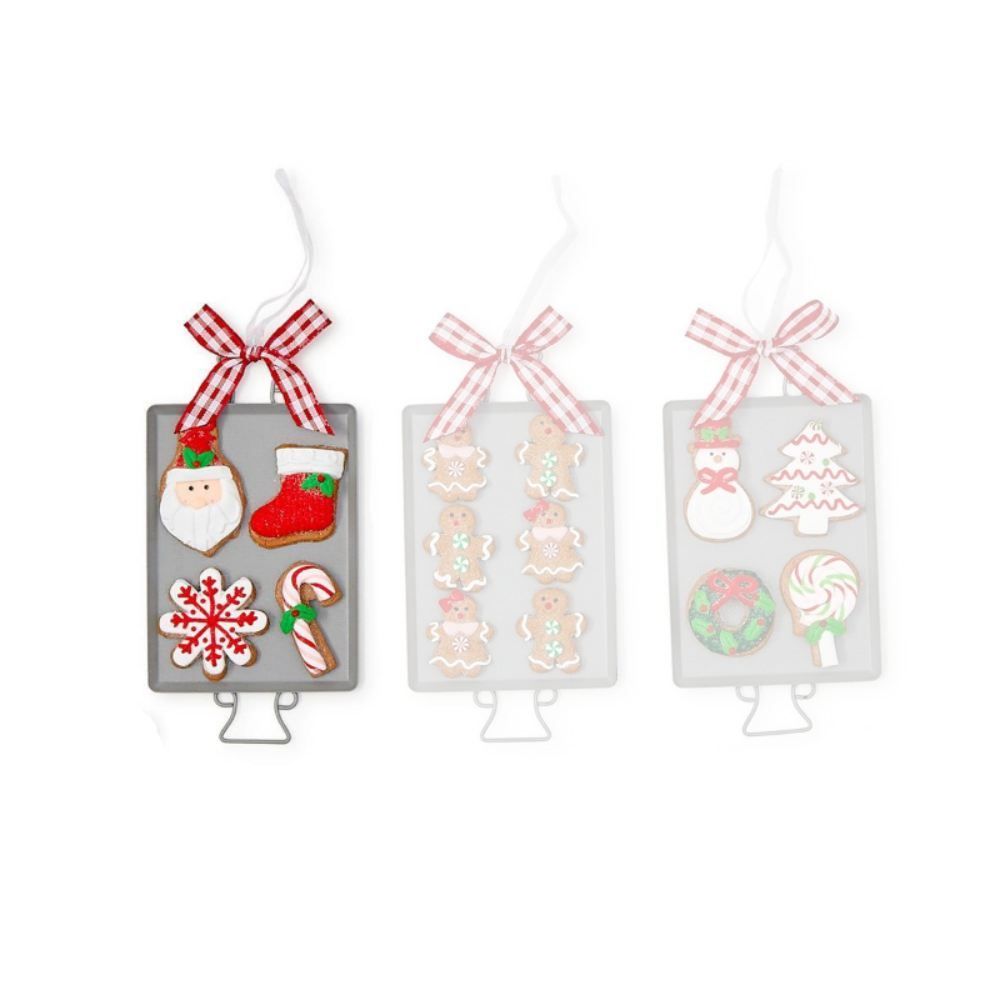 Two's Company Cookies and Cheer Hand-Crafted Gingerbread Ornament- Cookie Sheet