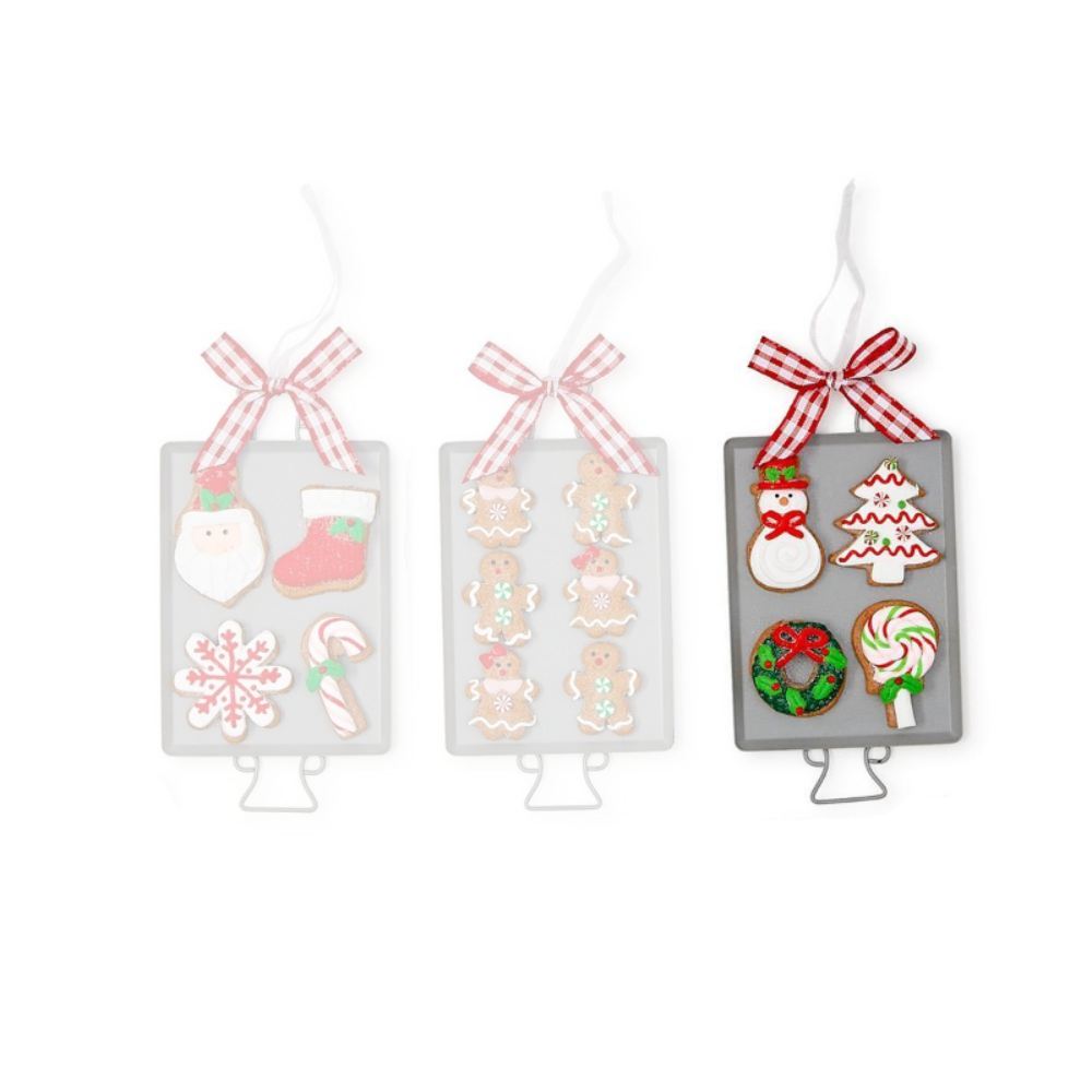 Two's Company Cookies and Cheer Hand-Crafted Gingerbread Ornament- Cookie Sheet